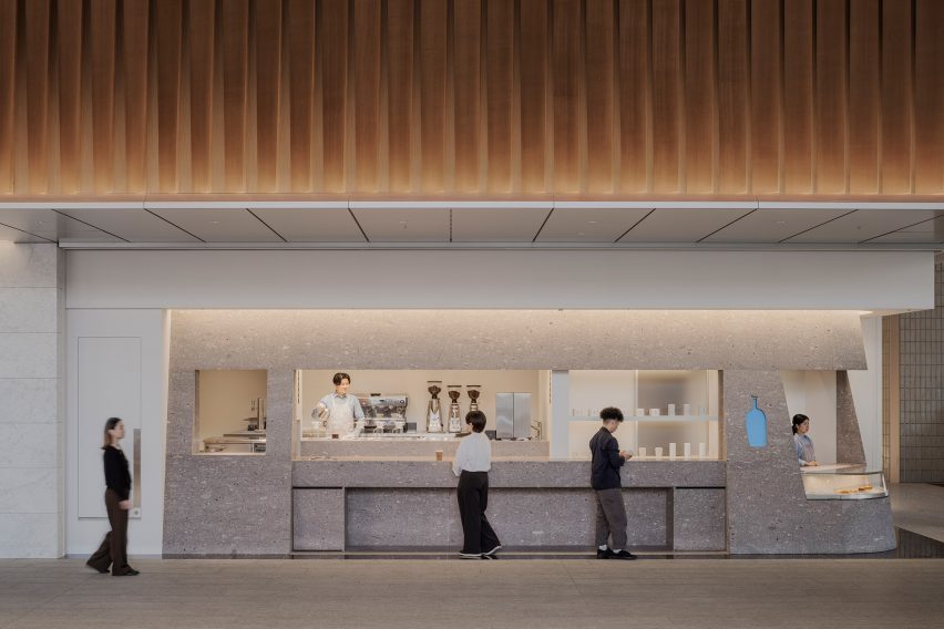 Drinks counter made from stone