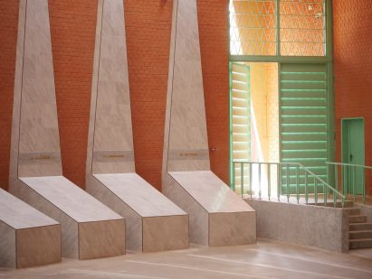 Tombs within the Thomas Sankara Mausoleum by Kéré Architecture