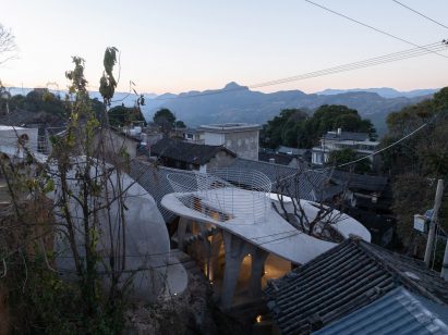 View of Mushroom Library in rural China