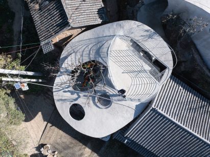 Overhead view of public space by Kong Xiangwei Studio