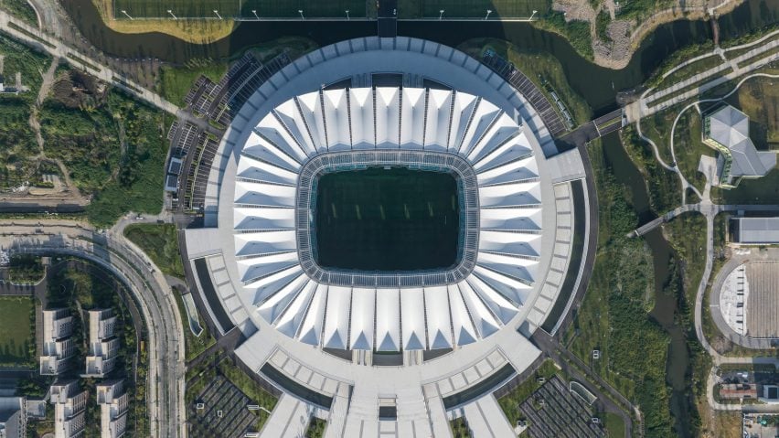 Kunshan Olympic Sports Centre in China by GMP Architekten