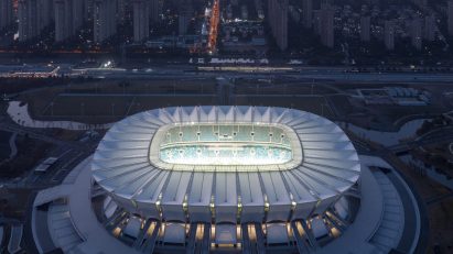 Kunshan Olympic Sports Centre in China by GMP Architekten