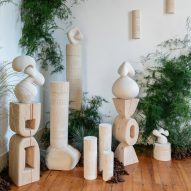 Totem-like ceramics