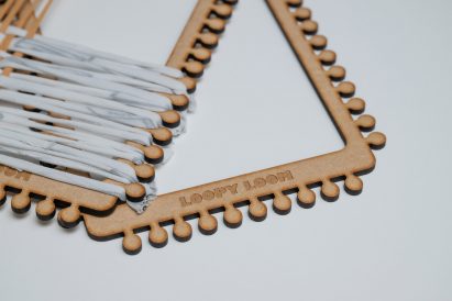 Close-up of the Loopy Loom by Cambourne Village College pupils from 2025 Design Ventura competition