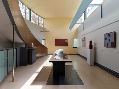 Main gallery room of the Le Corbusier-designed house