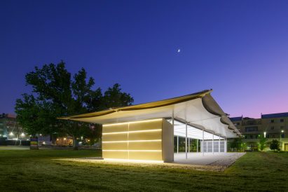 MPavilion by Glenn Murcutt at University of Melbourne Peninsula