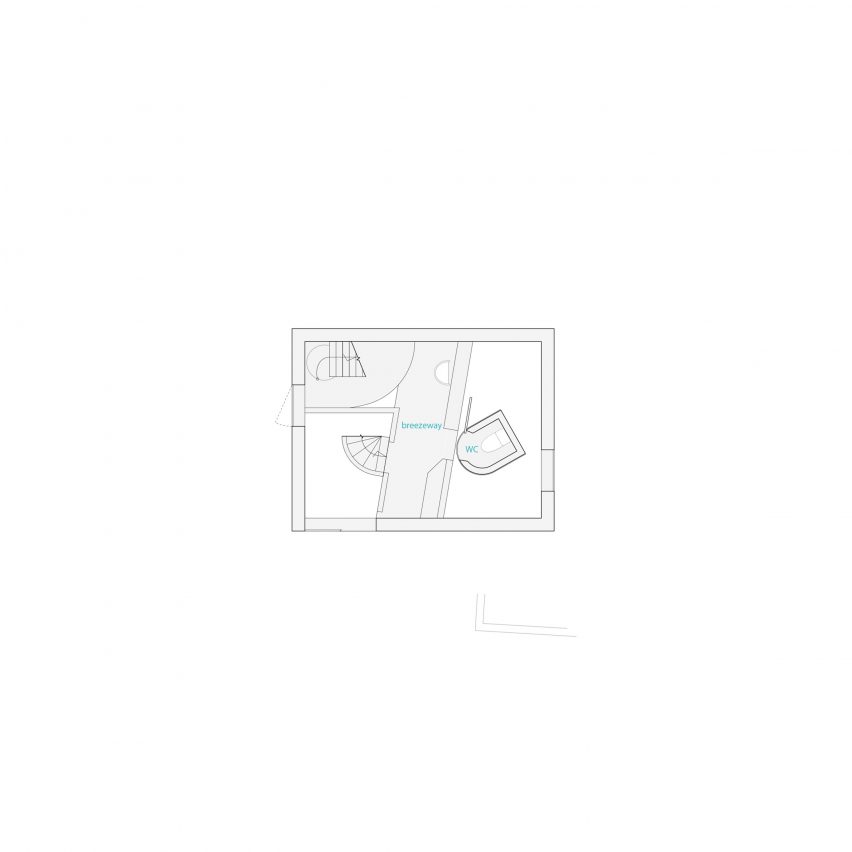 Plan of Nakano House by Suzuko Yamada Architects