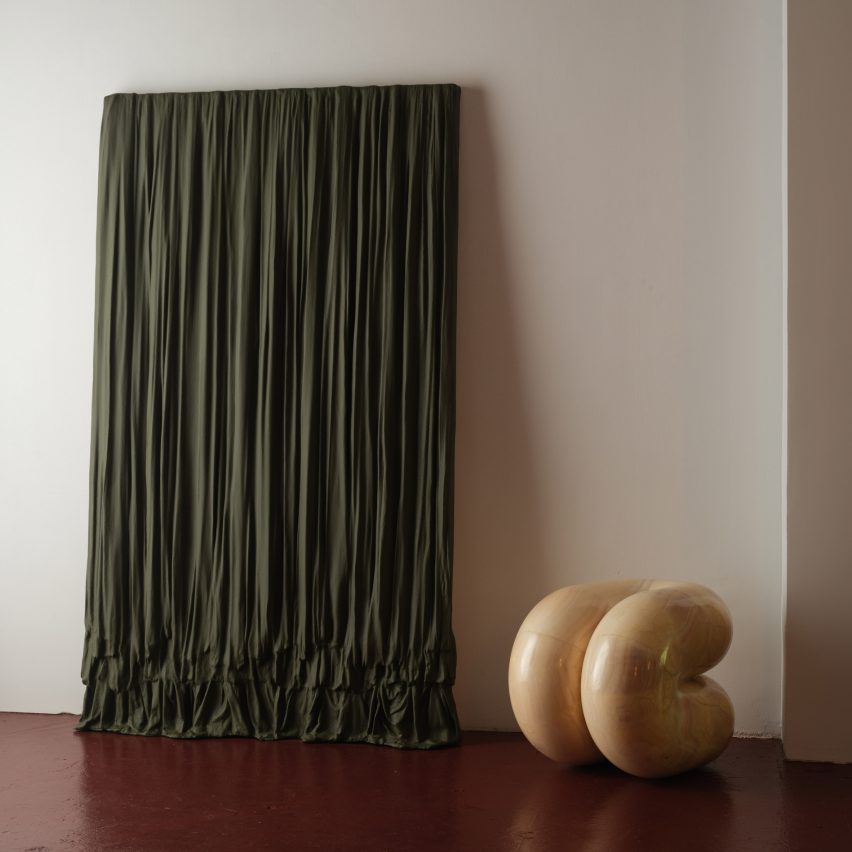 Curtain with stool