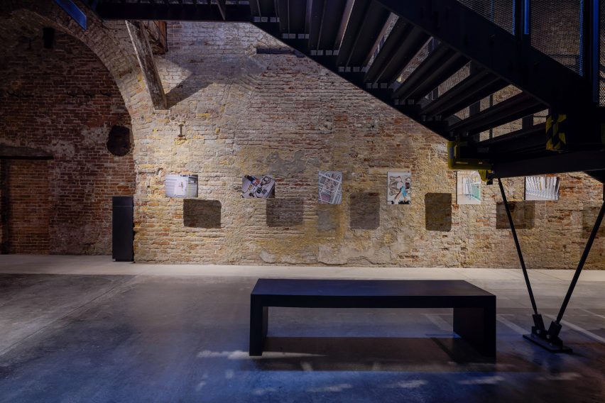The exhibition is in the Arsenale