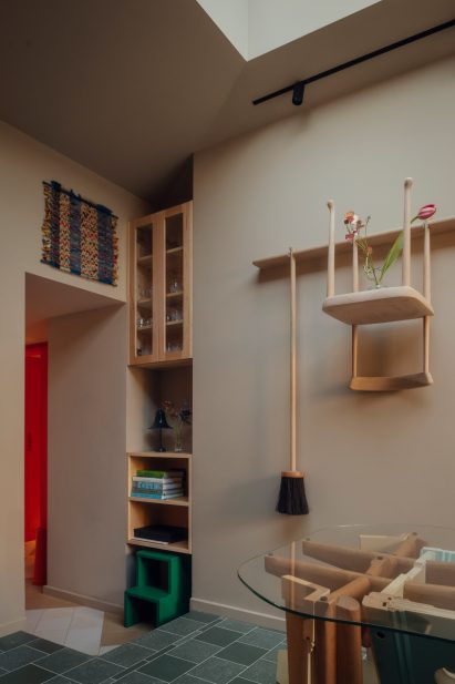 Upside down chair in OntheSq by Irenie Studio