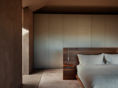 Bedroom with timber details