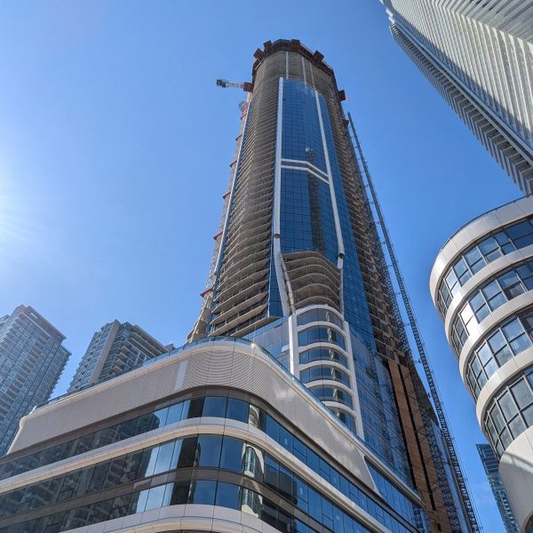 Skyscrapers next to eachother
