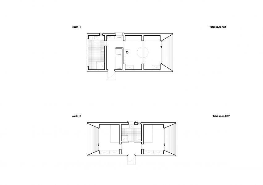 Plan of Kazakhstan wooden cabin