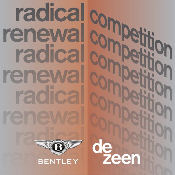 Graphic identity of Dezeen and Bentley's Radical Renewal Competition