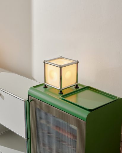 Light on green furniture