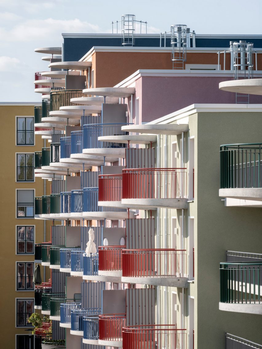 Balconies in Regensburg Quarter