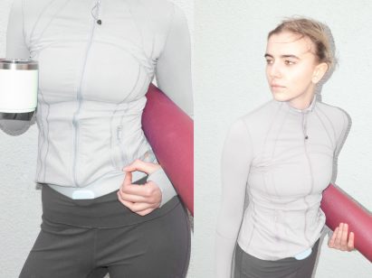 Woman wearing the Lottie belt by Marc Hackländer and Elisabeth Lorenz