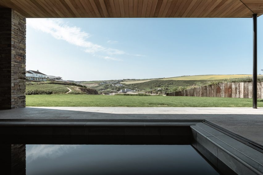 Pool at Two-Family House by Rundell Associates