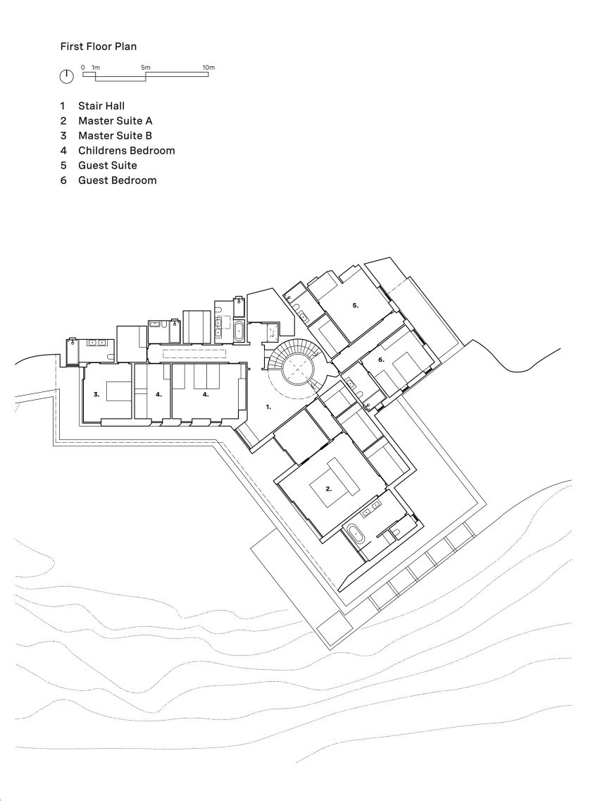First floor plan, Two-Family House by Rundell Associates