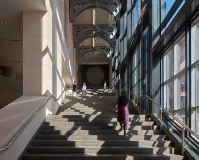 Staircase at the National Gallery by Robert Venturi and Denise Scott Brown