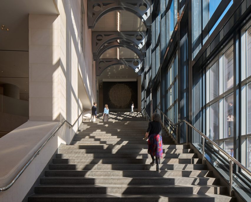 Staircase at the National Gallery by Robert Venturi and Denise Scott Brown