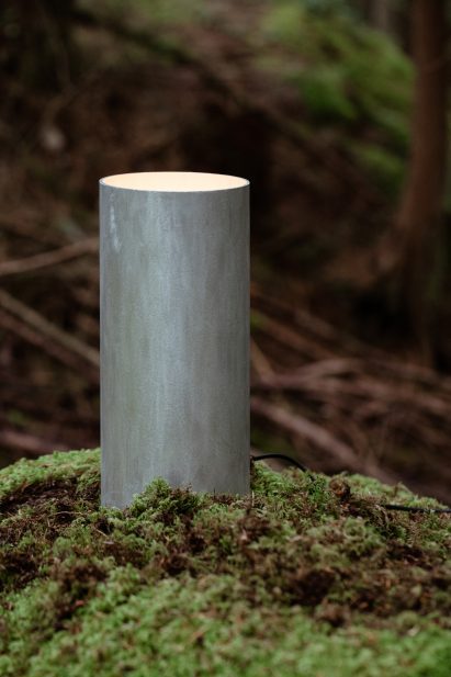 Cylindrical table lamp by Earth to People