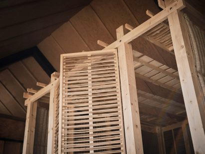 Doors of Rooted Potential pavilion by Sara Martinsen