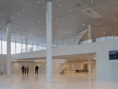 Interior view of the Science Island Museum in Lithuania 