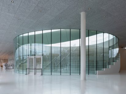 Foyer within gallery by SMAR Architecture Studio
