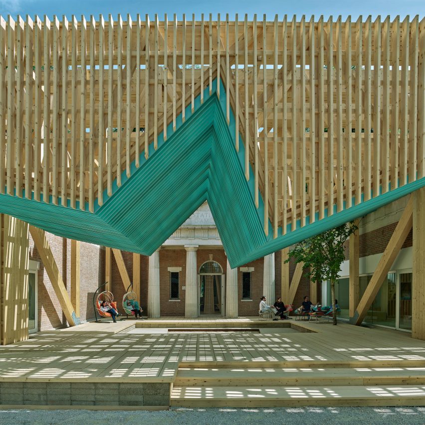 US Pavilion Porch at the Venice Architecture Biennale