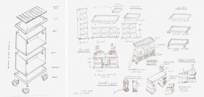 Stakko Chunks and Blocks drawings by Postalco