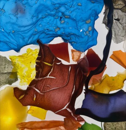an image displaying scans of different materials and fabrics in multiple colours