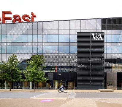 Exterior view of V&A East Storehouse in London