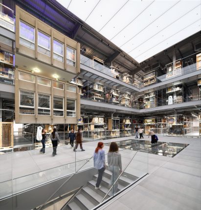 Main hall at the V&A East Storehouse in London
