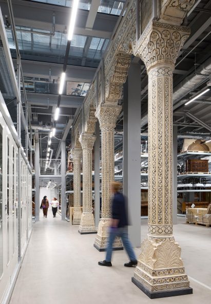 Agra Colonnade on show at a museum storehouse by Diller Scofidio + Renfro