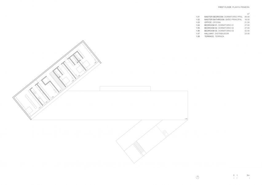 Plan of Villa 95 by Fran Silvestre Arquitectos