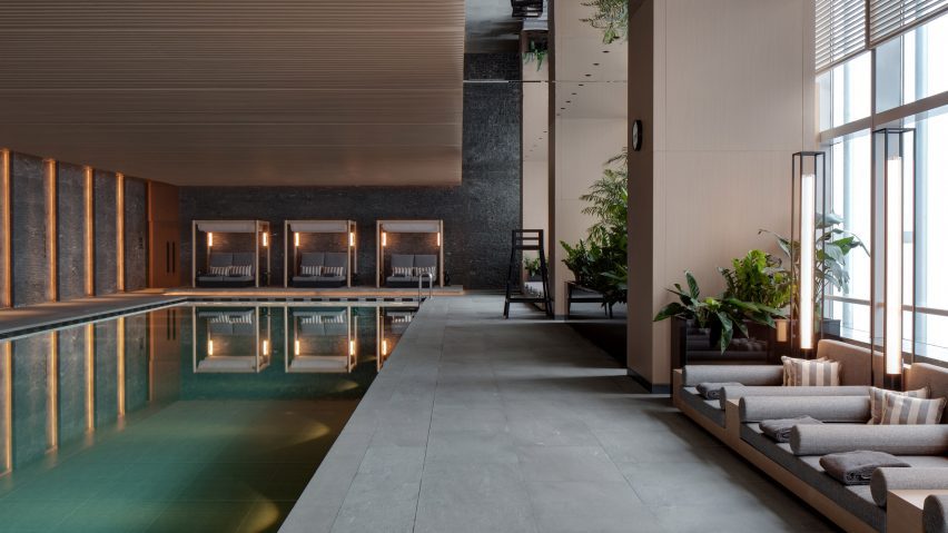 Swimming pool of Conran and Partners' Park Hyatt Changsha – photo credit: Harold de Puymorin