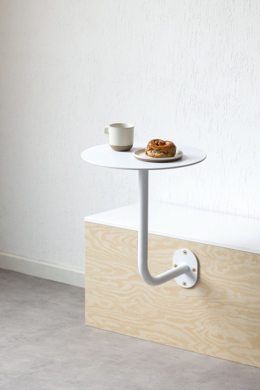 Wall-Mounted Cafe Table by George & Willy