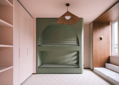 Sage green bunkbed
