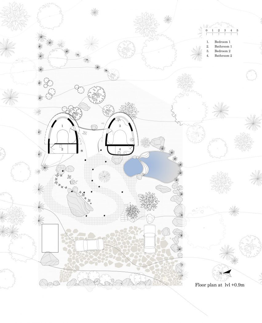 Floor plan of Winterfell house by Prithvi Architects