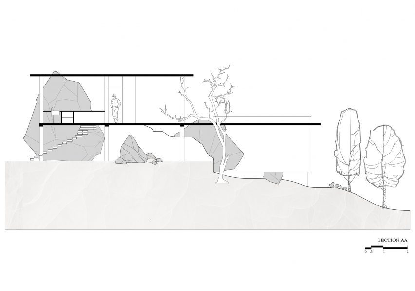 Section of Winterfell house by Prithvi Architects