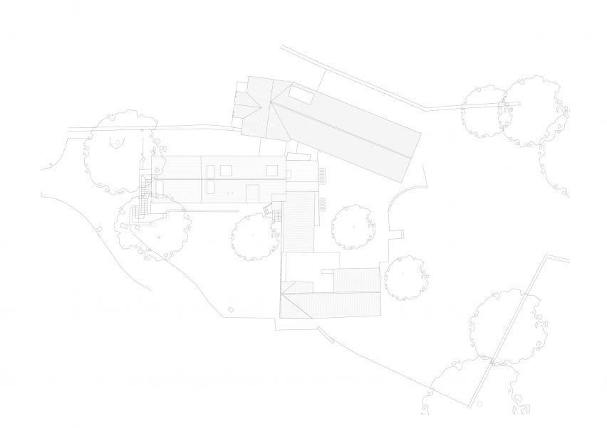 Site plan of Wool Hall renovation by Tuckey Design Studio