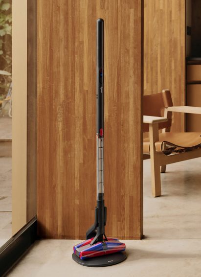 Dyson's world's slimmest vacuum cleaner in modern house