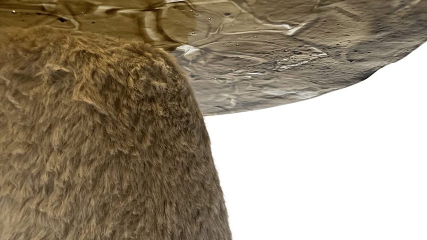Close up photo of the textures of a piece of furniture