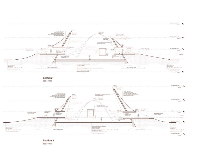 Plans for ET-302 Memorial Monument and Park by Alebel Desta Consulting Architects and Engineers