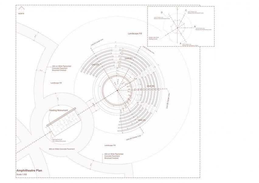 Plans for ET-302 Memorial Monument and Park by Alebel Desta Consulting Architects and Engineers
