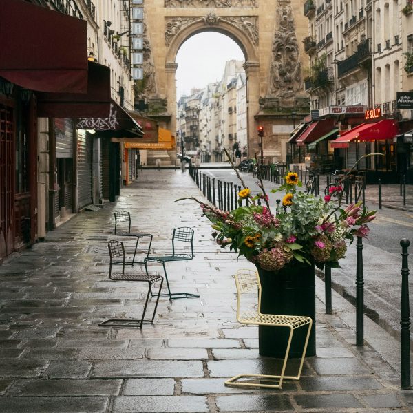 Photo of chairs on a street