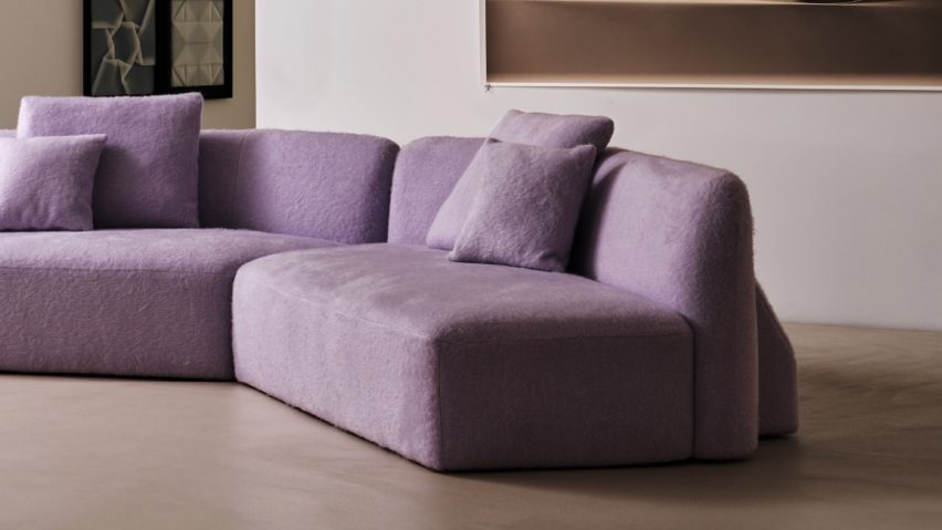 Photo of purple sofa by Man of Parts