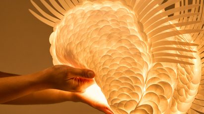 Photo of fish-inspired lamp