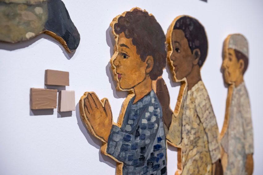 Photo of paintings of children